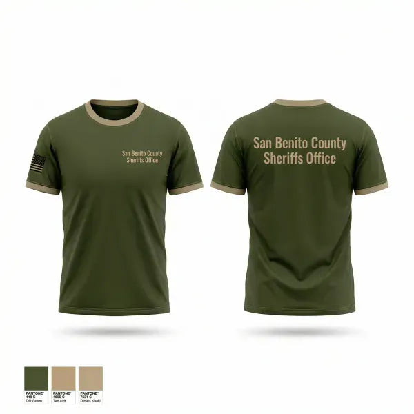 San Benito County Sheriff’s Office 67098516 Old School Cotton Feel Shirt - 1