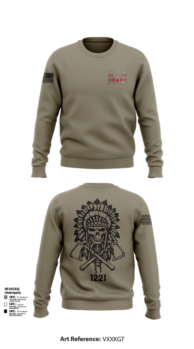 1221st Route Clearance Co. 10953211 Crew Neck Sweatshirt - 101
