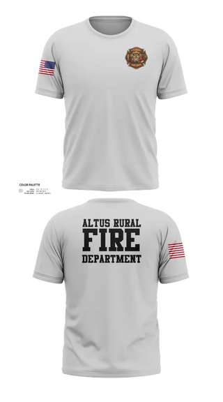 Old School Cotton Feel Shirt, Altus Rural Fire Department, Fire Department, Teamtime, Team time, sublimation, custom sports apparel, team uniforms, spirit wear, spiritwear, sports uniforms, custom shirts, team store, custom team store, fundraiser sports, apparel fundraiser