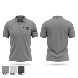 Short Sleeve Performance Polo, Sylvania Fire, Fire Department, Teamtime, Team time, sublimation, custom sports apparel, team uniforms, spirit wear, spiritwear, sports uniforms, custom shirts, team store, custom team store, fundraiser sports, apparel fundraiser