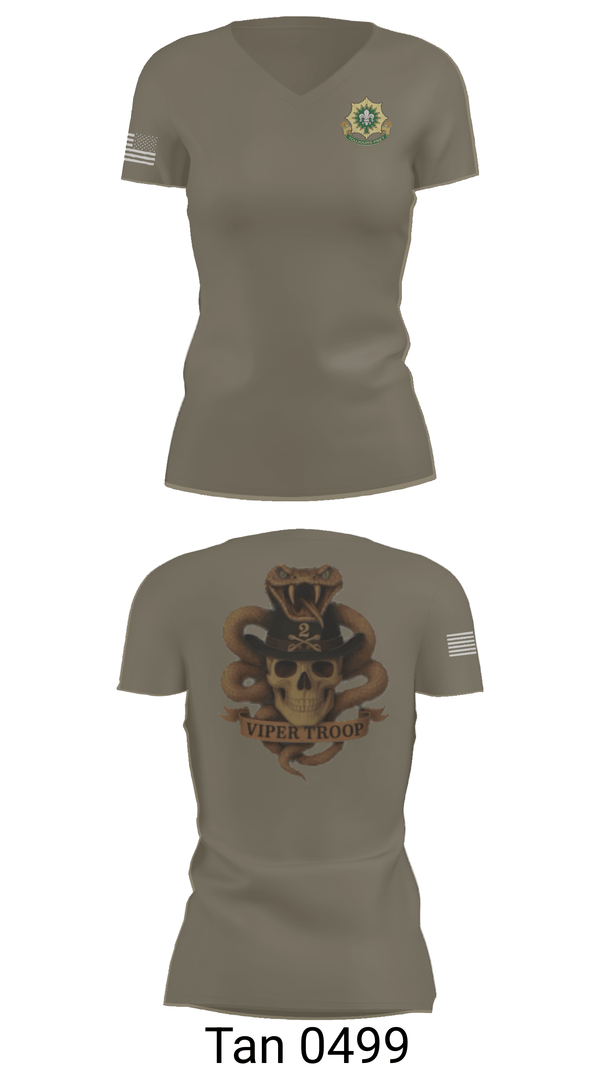Womens Short Sleeve Vneck Shirt, 2CR, Army, Teamtime, Team time, sublimation, custom sports apparel, team uniforms, spirit wear, spiritwear, sports uniforms, custom shirts, team store, custom team store, fundraiser sports, apparel fundraiser
