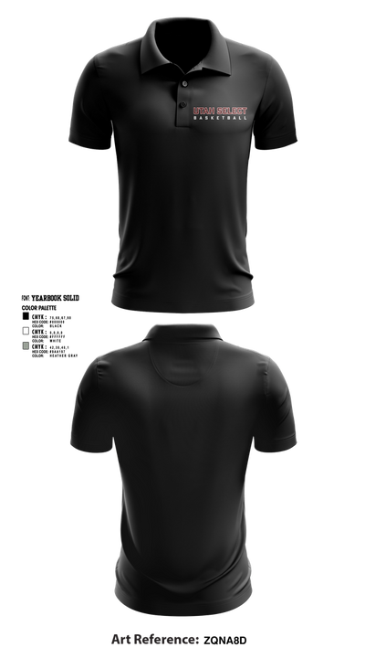 Utah Select Basketball 19223237 Short Sleeve Performance Polo - 4