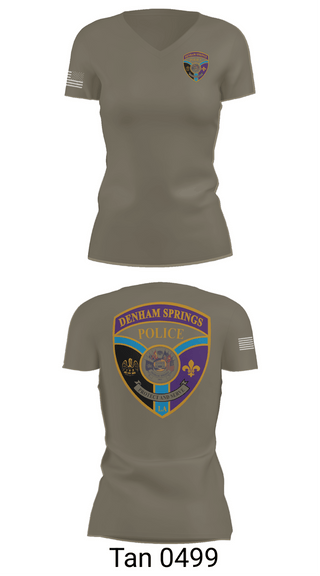 Womens Short Sleeve Vneck Shirt, Denham springs police department, Police, Teamtime, Team time, sublimation, custom sports apparel, team uniforms, spirit wear, spiritwear, sports uniforms, custom shirts, team store, custom team store, fundraiser sports, apparel fundraiser