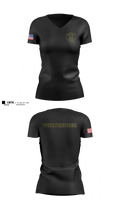 Brentwood Police Investigations Women's Short Sleeve V-neck Shirt - 5