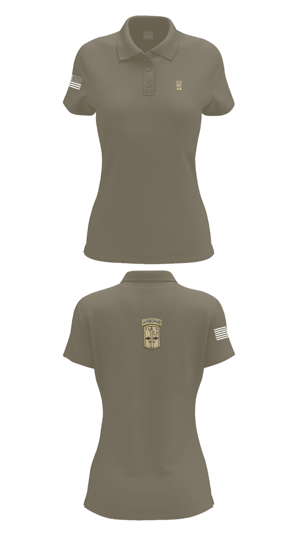 Womens Short Sleeve Performance Polo, C co 4/327th INF BN, , Teamtime, Team time, sublimation, custom sports apparel, team uniforms, spirit wear, spiritwear, sports uniforms, custom shirts, team store, custom team store, fundraiser sports, apparel fundraiser
