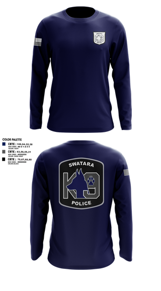 Long Sleeve Performance Shirt, Swatara K9, Police, Teamtime, Team time, sublimation, custom sports apparel, team uniforms, spirit wear, spiritwear, sports uniforms, custom shirts, team store, custom team store, fundraiser sports, apparel fundraiser