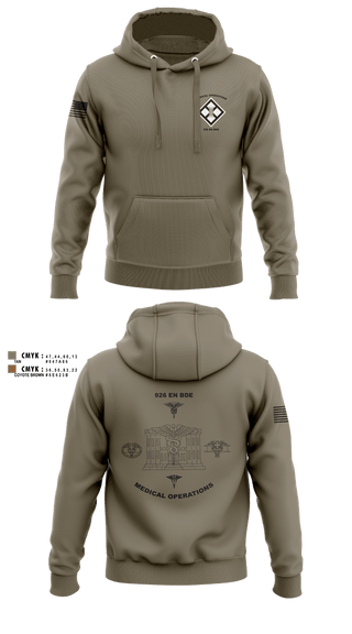 Hoodie, 926 EN BDE, Army, Teamtime, Team time, sublimation, custom sports apparel, team uniforms, spirit wear, spiritwear, sports uniforms, custom shirts, team store, custom team store, fundraiser sports, apparel fundraiser