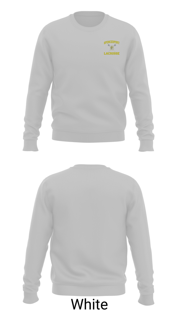 Crew Neck Sweatshirt, Spencerport Lacrosse, Men's Lacrosse, Teamtime, Team time, sublimation, custom sports apparel, team uniforms, spirit wear, spiritwear, sports uniforms, custom shirts, team store, custom team store, fundraiser sports, apparel fundraiser