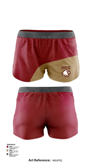 Womens Shorts, Sharon Eagles Cross Country, Cross Country, Teamtime, Team time, sublimation, custom sports apparel, team uniforms, spirit wear, spiritwear, sports uniforms, custom shirts, team store, custom team store, fundraiser sports, apparel fundraiser