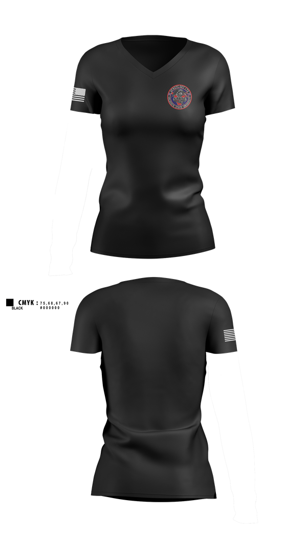 Womens Short Sleeve Vneck Shirt, Det 172, , Teamtime, Team time, sublimation, custom sports apparel, team uniforms, spirit wear, spiritwear, sports uniforms, custom shirts, team store, custom team store, fundraiser sports, apparel fundraiser