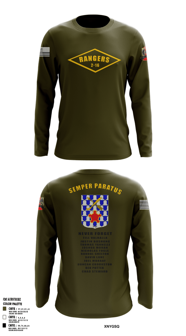 Long Sleeve Performance Shirt, 2-16 rangers, Army, Teamtime, Team time, sublimation, custom sports apparel, team uniforms, spirit wear, spiritwear, sports uniforms, custom shirts, team store, custom team store, fundraiser sports, apparel fundraiser