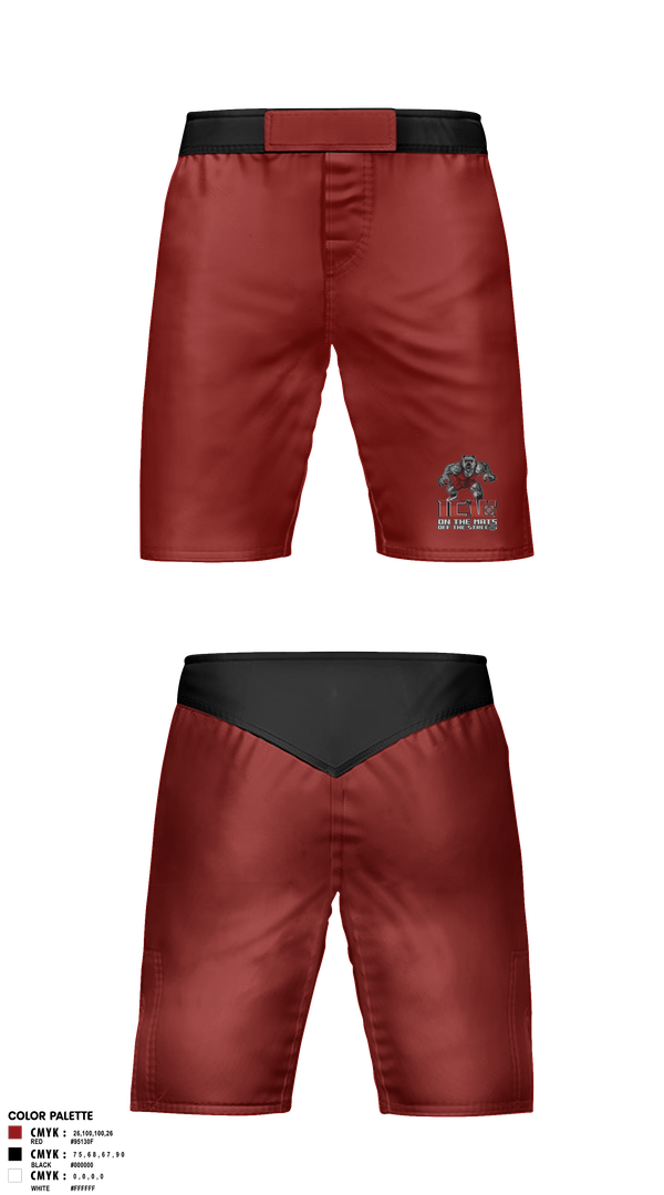Fight Shorts, Inner City Wrestling, Wrestling, Teamtime, Team time, sublimation, custom sports apparel, team uniforms, spirit wear, spiritwear, sports uniforms, custom shirts, team store, custom team store, fundraiser sports, apparel fundraiser