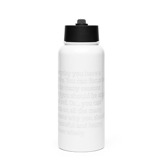 A Leg Up Productions, LLC 17376636 Stainless Steel Water Bottle with a Straw Lid
