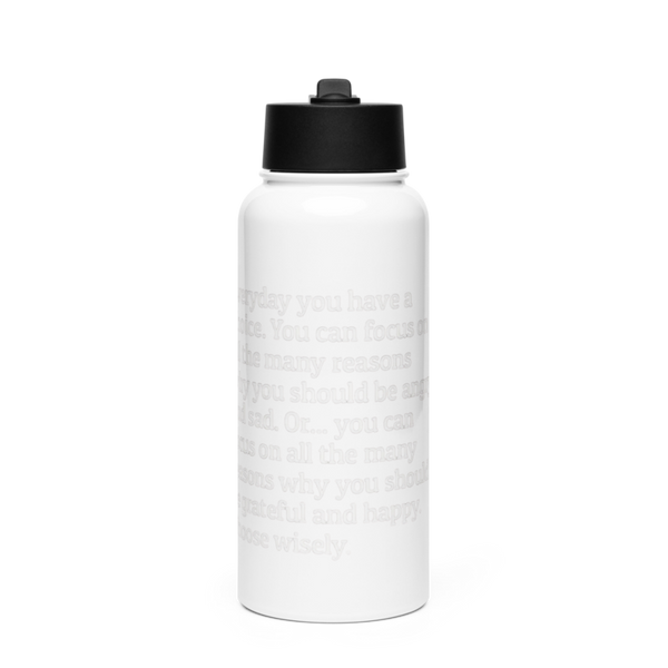 A Leg Up Productions, LLC 17376636 Stainless Steel Water Bottle with a Straw Lid