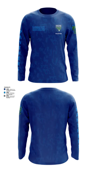 Long Sleeve Performance Shirt, Kansas City Missouri Police Athletic League Panthers (Soccer), Spirit Store, Teamtime, Team time, sublimation, custom sports apparel, team uniforms, spirit wear, spiritwear, sports uniforms, custom shirts, team store, custom team store, fundraiser sports, apparel fundraiser