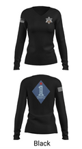 Chicago Police Area 1 PRT 69713791 Women's Long Sleeve V-neck Shirt - 23