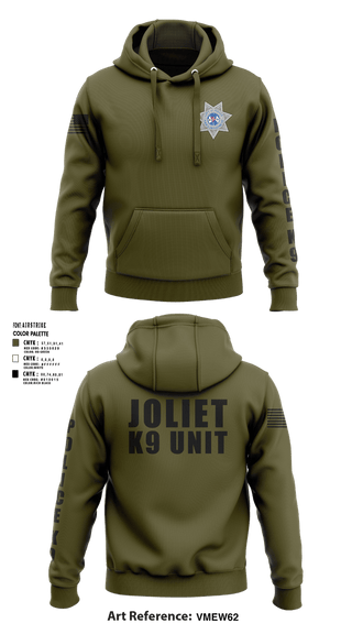 Hoodie, Joliet Police K-9 Unit, Police, Teamtime, Team time, sublimation, custom sports apparel, team uniforms, spirit wear, spiritwear, sports uniforms, custom shirts, team store, custom team store, fundraiser sports, apparel fundraiser