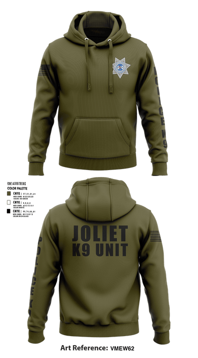 Joliet Police K-9 Unit 79217416 Hoodie - 9