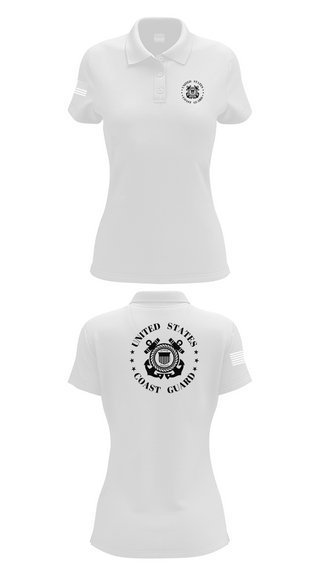 Womens Short Sleeve Performance Polo, Coast Guard Station Port Aransas, , Teamtime, Team time, sublimation, custom sports apparel, team uniforms, spirit wear, spiritwear, sports uniforms, custom shirts, team store, custom team store, fundraiser sports, apparel fundraiser