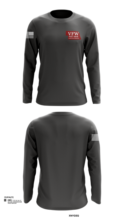 VFW Post 10648 14748257 Long Sleeve Performance Shirt 109