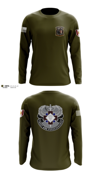 Long Sleeve Performance Shirt, 528th MED DET COSC, Army, Teamtime, Team time, sublimation, custom sports apparel, team uniforms, spirit wear, spiritwear, sports uniforms, custom shirts, team store, custom team store, fundraiser sports, apparel fundraiser