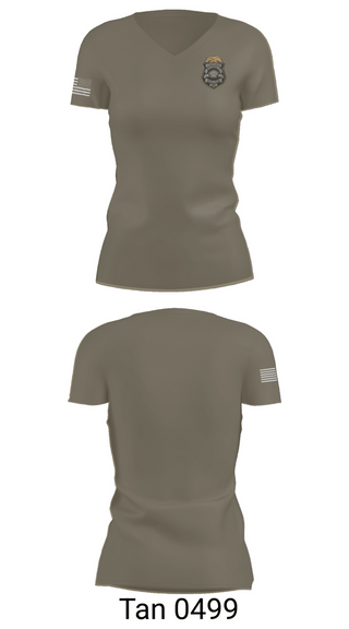 Womens Short Sleeve Vneck Shirt, McCaysville Police Department, Police, Teamtime, Team time, sublimation, custom sports apparel, team uniforms, spirit wear, spiritwear, sports uniforms, custom shirts, team store, custom team store, fundraiser sports, apparel fundraiser