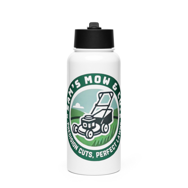 Sam’s Mow & Co. 84604343 Stainless Steel Water Bottle with a Straw Lid
