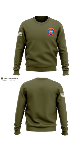 Crew Neck Sweatshirt, 7th Communication Battalion, Marines, Teamtime, Team time, sublimation, custom sports apparel, team uniforms, spirit wear, spiritwear, sports uniforms, custom shirts, team store, custom team store, fundraiser sports, apparel fundraiser
