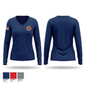 Guadalupe County Fire Rescue Women's Long Sleeve V-neck Shirt - 1