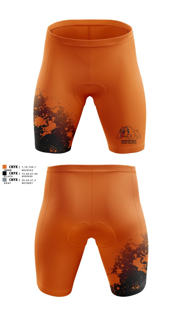 Mens Compression Shorts, Davenport, Cross Country, Teamtime, Team time, sublimation, custom sports apparel, team uniforms, spirit wear, spiritwear, sports uniforms, custom shirts, team store, custom team store, fundraiser sports, apparel fundraiser