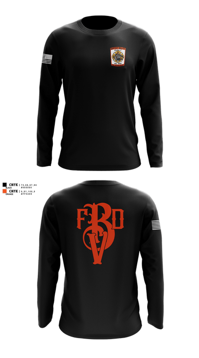 Baptist Valley Volunteer Fire Department  Long Sleeve Performance Shirt 1