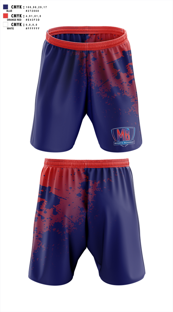 Athletic Shorts With Pockets, MB Sports Academy, Golf, Teamtime, Team time, sublimation, custom sports apparel, team uniforms, spirit wear, spiritwear, sports uniforms, custom shirts, team store, custom team store, fundraiser sports, apparel fundraiser