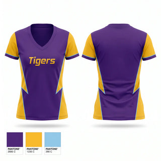 Womens Short Sleeve Vneck Shirt, Tigers, Wrestling, Teamtime, Team time, sublimation, custom sports apparel, team uniforms, spirit wear, spiritwear, sports uniforms, custom shirts, team store, custom team store, fundraiser sports, apparel fundraiser