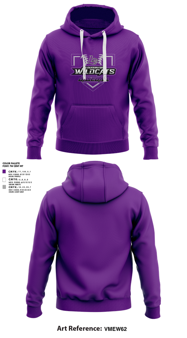 Hoodie, Louisburg Wildcats, Baseball, Teamtime, Team time, sublimation, custom sports apparel, team uniforms, spirit wear, spiritwear, sports uniforms, custom shirts, team store, custom team store, fundraiser sports, apparel fundraiser