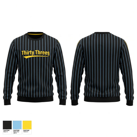 Crew Neck Sweatshirt, Thirty Threes, Softball, Teamtime, Team time, sublimation, custom sports apparel, team uniforms, spirit wear, spiritwear, sports uniforms, custom shirts, team store, custom team store, fundraiser sports, apparel fundraiser