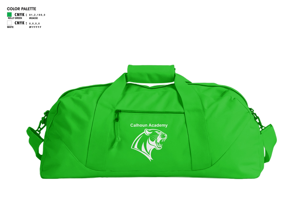 Duffle Bag, Calhoun Academy, Women's Basketball, Teamtime, Team time, sublimation, custom sports apparel, team uniforms, spirit wear, spiritwear, sports uniforms, custom shirts, team store, custom team store, fundraiser sports, apparel fundraiser
