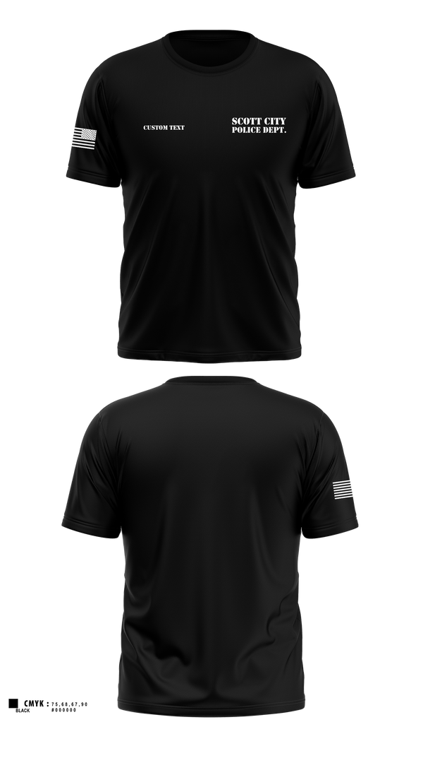 Old School Cotton Feel Shirt, SCOTT CITY POLICE DEPT., Police, Teamtime, Team time, sublimation, custom sports apparel, team uniforms, spirit wear, spiritwear, sports uniforms, custom shirts, team store, custom team store, fundraiser sports, apparel fundraiser