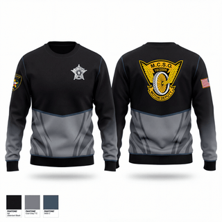 Crew Neck Sweatshirt, MCSO Motors, Police, Teamtime, Team time, sublimation, custom sports apparel, team uniforms, spirit wear, spiritwear, sports uniforms, custom shirts, team store, custom team store, fundraiser sports, apparel fundraiser