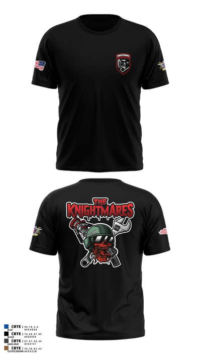 2-10 AHB Knighthawks 14380811 Short Sleeve Performance Shirt - 77