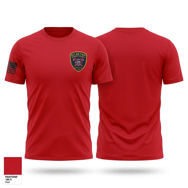 Short Sleeve Performance Shirt, Atlas Township Fire Department, Fire Department, Teamtime, Team time, sublimation, custom sports apparel, team uniforms, spirit wear, spiritwear, sports uniforms, custom shirts, team store, custom team store, fundraiser sports, apparel fundraiser