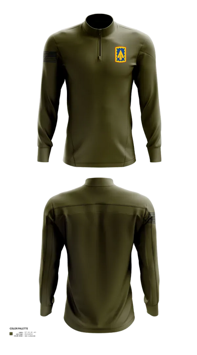 108th Air Defense Artillery Brigade 44392598 Quarter Zip Jacket - 42
