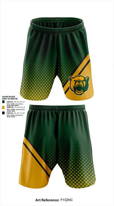 Bears 83826644 Athletic Shorts With Pockets - 1
