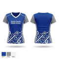 Graves County Middle School Women's Short Sleeve V-neck Shirt - 1