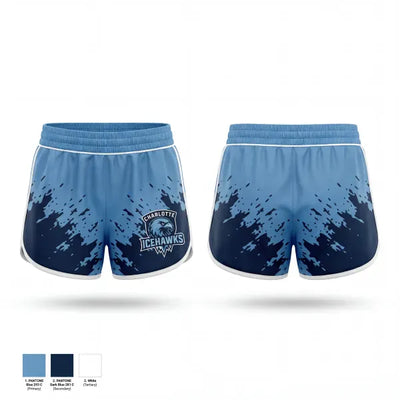 Charlotte Icehawks 40870331 Women's Shorts - 1