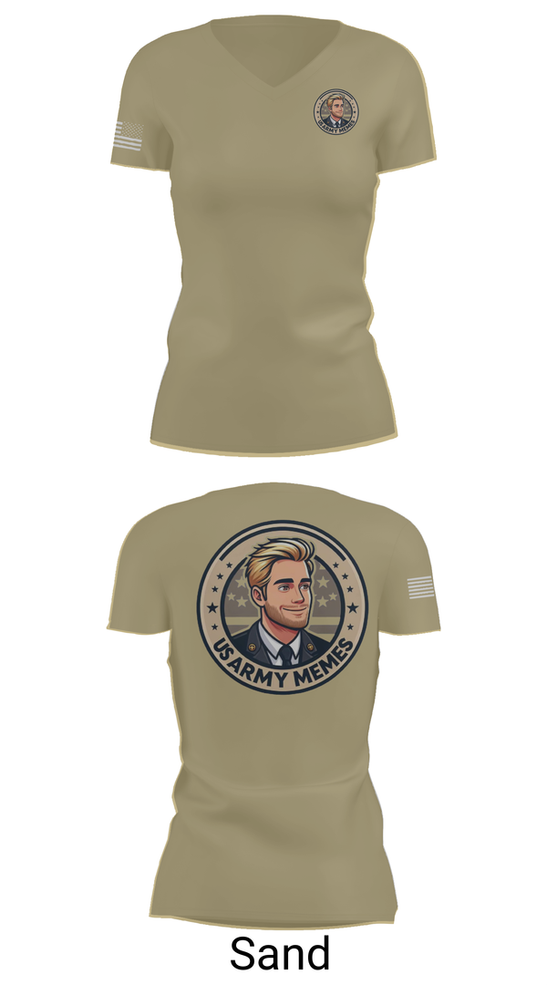 Womens Short Sleeve Vneck Shirt, U.S Army memes, , Teamtime, Team time, sublimation, custom sports apparel, team uniforms, spirit wear, spiritwear, sports uniforms, custom shirts, team store, custom team store, fundraiser sports, apparel fundraiser