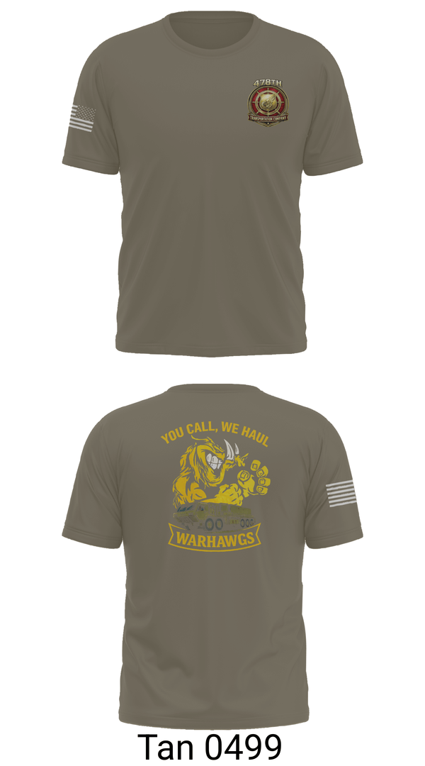Old School Cotton Feel Shirt, 478th Trasportation Company, Army, Teamtime, Team time, sublimation, custom sports apparel, team uniforms, spirit wear, spiritwear, sports uniforms, custom shirts, team store, custom team store, fundraiser sports, apparel fundraiser