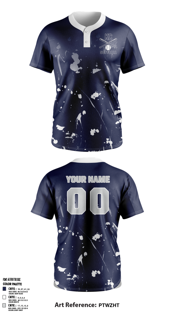 Two Button Baseball Jersey, KC Elite, Softball, Teamtime, Team time, sublimation, custom sports apparel, team uniforms, spirit wear, spiritwear, sports uniforms, custom shirts, team store, custom team store, fundraiser sports, apparel fundraiser