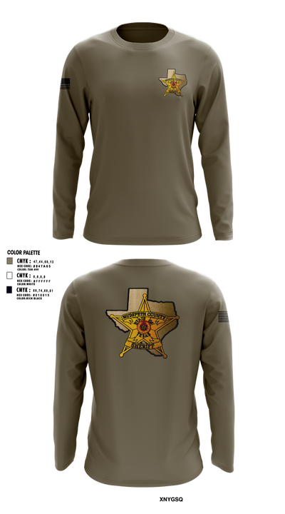 Hudspeth county sheriff office 47128359 Long Sleeve Performance Shirt 1