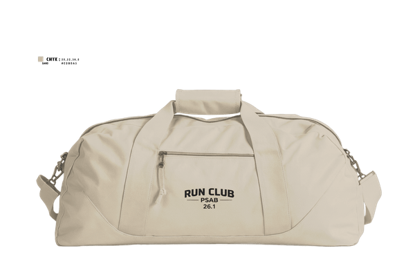 Duffle Bag, RUN CLUB (PSAB), Air Force, Teamtime, Team time, sublimation, custom sports apparel, team uniforms, spirit wear, spiritwear, sports uniforms, custom shirts, team store, custom team store, fundraiser sports, apparel fundraiser