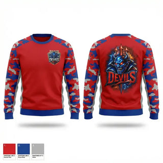 Crew Neck Sweatshirt, BURLINGTON BLUE DEVILS FOOTBALL CLUB, , Teamtime, Team time, sublimation, custom sports apparel, team uniforms, spirit wear, spiritwear, sports uniforms, custom shirts, team store, custom team store, fundraiser sports, apparel fundraiser